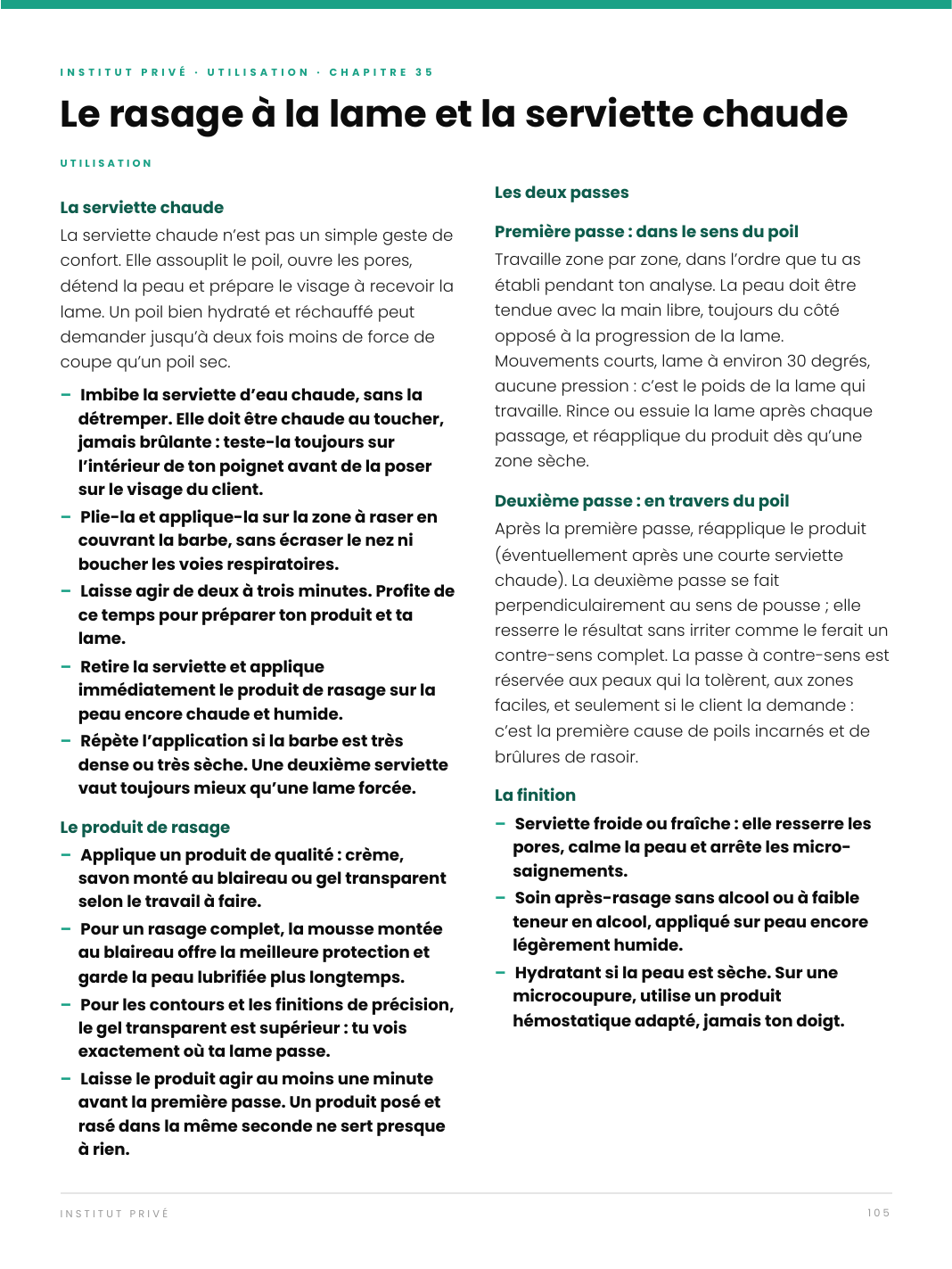 Comment devenir un bon barbier — Le guide complet de l'Institut Privé
